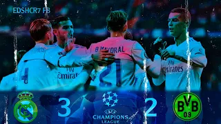 The Day Real Madrid 3 VS 2 borussia dortmund It was an exciting game. 2018 UCL FHD