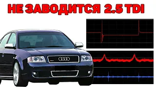 Audi A6C5 2.5 TDI V6 will not start. Search for a reason.