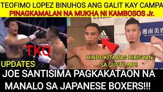 Teofimo Lopez Nagwagi Kay Pedro Campa By TKO || Joe Santisima Vs Hiroshiga Ozawa