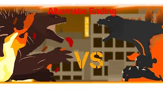 Titanus Gojira VS Heisei Gojira (Alternate Ending)