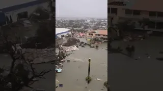 Hurricane Ian storm surge floods Fort Myers | USA TODAY #Shorts