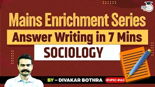 Answer Writing for UPSC Mains 2023: Enlightenment in Sociology