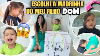 ESCOLHI A MADRINHA DO MEU FILHO DOM!!! *OLHA A REAÇÃO DELA* 😱😍😭