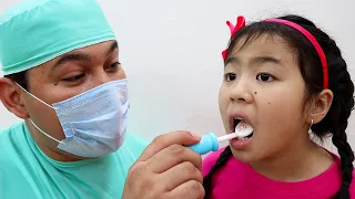 La canción del dentista | Jannie finge jugar al dentista | Rima Infantil Cancion infantil para niños