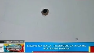 Ligaw na bala, tumagos sa kisame ng isang bahay sa Dagupan City