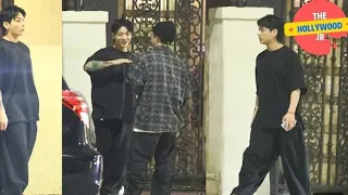 BTS 'JUNGKOOK ENJOYS A NIGHT OUT AT MATSUHISA RESTAURANT WITH FRIENDS | จองกุกสูบบุหรี่บนถนน