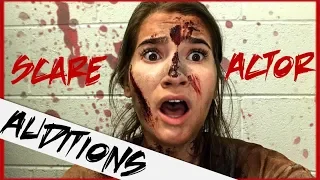 I AUDITIONED to be a SCARE ACTOR at a THEME PARK