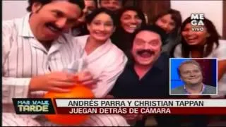 Andrés Parra y Christian Tappan juegan detrás de cámara