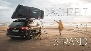 Offroad-Action am Strand - Mit dem Dachzelt in Nordjütland // Seat Tarraco, iKamper Skycamp