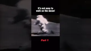 It’s NOT easy to walk on the Moon! 😂😂 #astronomy #moon #space