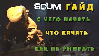 SCUM 0.8 Стартовый гайд