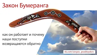 Закон Бумеранга: как он работает и почему наши поступки возвращаются обратно.