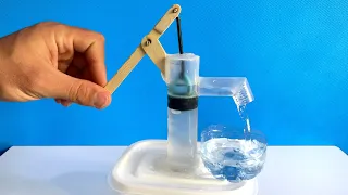 How to make a Hand Water Pump using Syringe - Syringe Pump