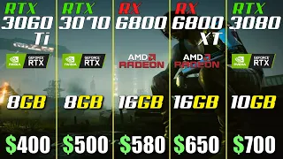 RTX 3060 Ti vs. RTX 3070 vs. RX 6800 vs. RX 6800 XT vs. RTX 3080