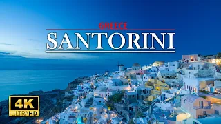 SANTORINI Greece 🇬🇷,The Best Greek Island stunning turquoise waters,picturesque villages,4K 60 FPS