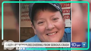 Gulfport woman recovering from a serious crash