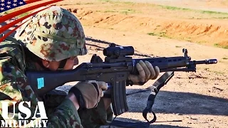 Japanese Soldiers (JGSDF) Live Fire Exercises in USA - L16 81mm Mortar, Type 89 Rifle