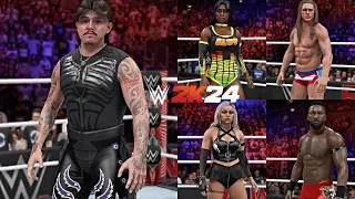 WWE 2K24: D.Mysterio '24, L.Morgan '24, Matt Riddle, Naomi '24, Trick Williams (COMMUNITY CREATIONS)