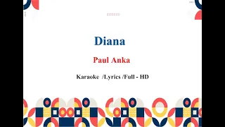 Paul Anka   Diana Karaoke