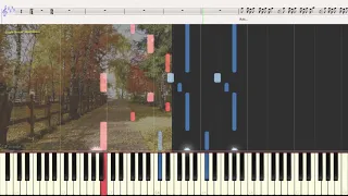 Улетели листья - Салтыков Виктор (Ноты и Видеоурок для фортепиано) (piano cover)