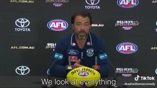 Press conference with Chris Scott