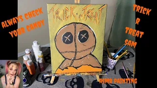 Always Check Your Candy | Trick r Treat Sam | ASMR Painting