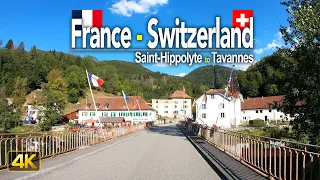 Driving from France to Switzerland - Driving from Saint-Hippolyte 🇫🇷 to Tavannes 🇨🇭