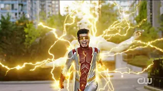 Opening Scene Bart Allen phases through Godspeed | The Flash S07E17