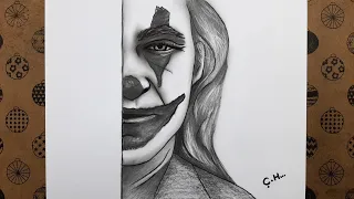 Joker Çizimi, Joker Yüz Resmi Adım Adım Nasıl Çizilir, Karakalem Çizimler Nasıl Yapılır 2023