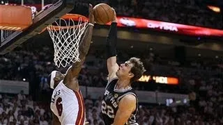 LeBron James' INSANE block on Tiago Splitter in Game 2!