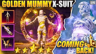 🤑OMG! NEW GOLDEN MUMMY X-SUIT FOR REAL? || 😍ULTIMATE MUMMY SET & M416 COMING IN BGMI