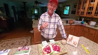 Greg gives tutorial on their 100% grass finished steaks.