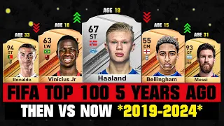 THIS IS HOW FIFA TOP 100 LOOKED 5 YEARS AGO VS NOW! 🤯😱 ft. Bellingham, Ronaldo, Messi…