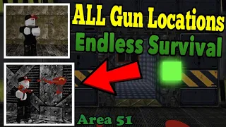 How To Get EVERY Endless Survival Gun! Roblox Survive And Kill The Killers In Area 51