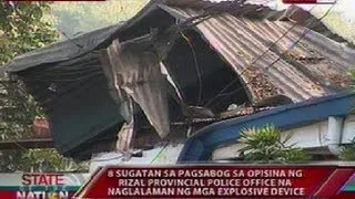 SONA: 8 sugatan sa pagsabog sa opisina ng Rizal Prov'l Police Office sa Taytay