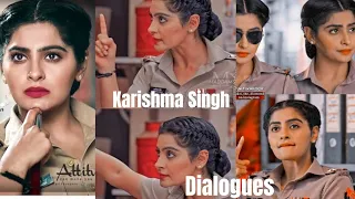 Karishma Singh Attitude Dialogue 🤟.... #madam_sir  #yukti_Kapoor #karishma_singh || Mansi Mishra ||