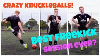 OUR BEST KNUCKLEBALL SESSION EVER?! Crazy Movement feat. KimFootball