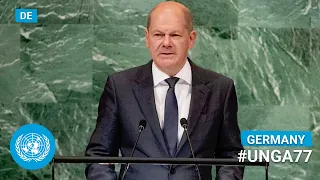 (Deutsch) 🇩🇪 Germany - Chancellor Addresses United Nations General Debate, 77th Session | #UNGA