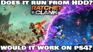 DOES IT WORK ON A MECHANICAL HARD DRIVE? WAS IT POSSIBLE ON PS4? RATCHET AND CLANK RIFT APART