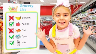 Mia and her Grocery List ✅ Nastya Artem Mia