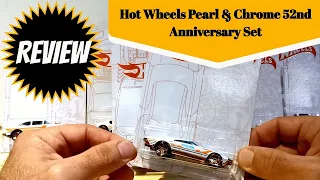 REVIEW: Hot Wheels Pearl & Chrome 52nd Anniversary Set