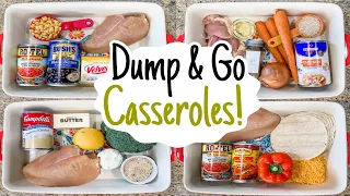 6 DUMP & GO CHICKEN CASSEROLE RECIPES | Easy Oven Baked Meals & Tasty Dinner Ideas | Julia Pacheco