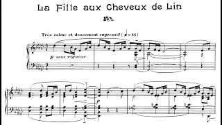 Debussy - La Fille aux Cheveux de Lin (piano score)