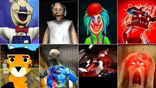 Caught Battle #59 - Ice Scream 5 - Granny 5 - Piggy Book 2 - SCP 096 - Giant Buff Imposter - Clown