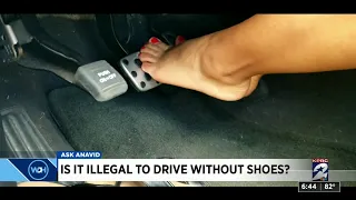 Ask 2 Traffic: Is it illegal to drive without shoes?
