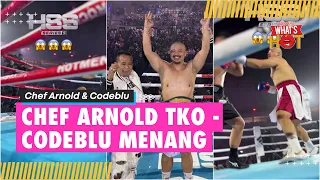 Detik-Detik Chef Arnold Jatuh Di Atas Ring Tinju Setelah Dihantam Oleh Codeblu