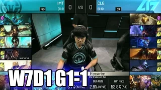 Immortals vs CLG | Game 1 S6 NA LCS Summer 2016 Week 7 Day 1 | IMT vs CLG G1 W7D1 1080p