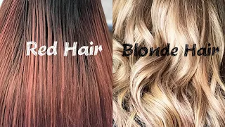 Red Hair to Blonde Hair