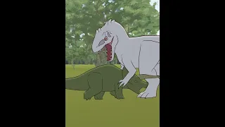 Indominus Rex vs T-Rex ... | Jurassic World Animation #shorts