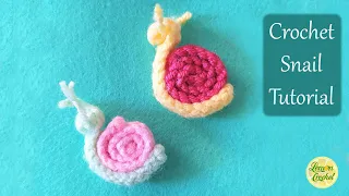 How to Crochet Snail | Super Easy Crochet Tutorial for Beginners | Lemon Crochet🍋